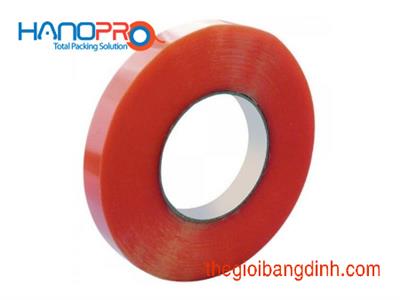 Băng dính hai mặt chịu nhiệt màu đỏ