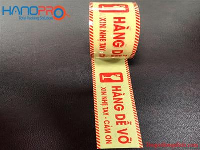 Băng keo in chữ cảnh báo tại Hanopro Thăng Long